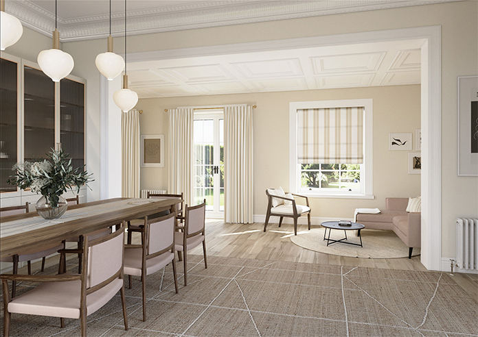 The British Stripe Co. Edward, Dover No.1 - Twist&Fit Roman Blind - Image 7